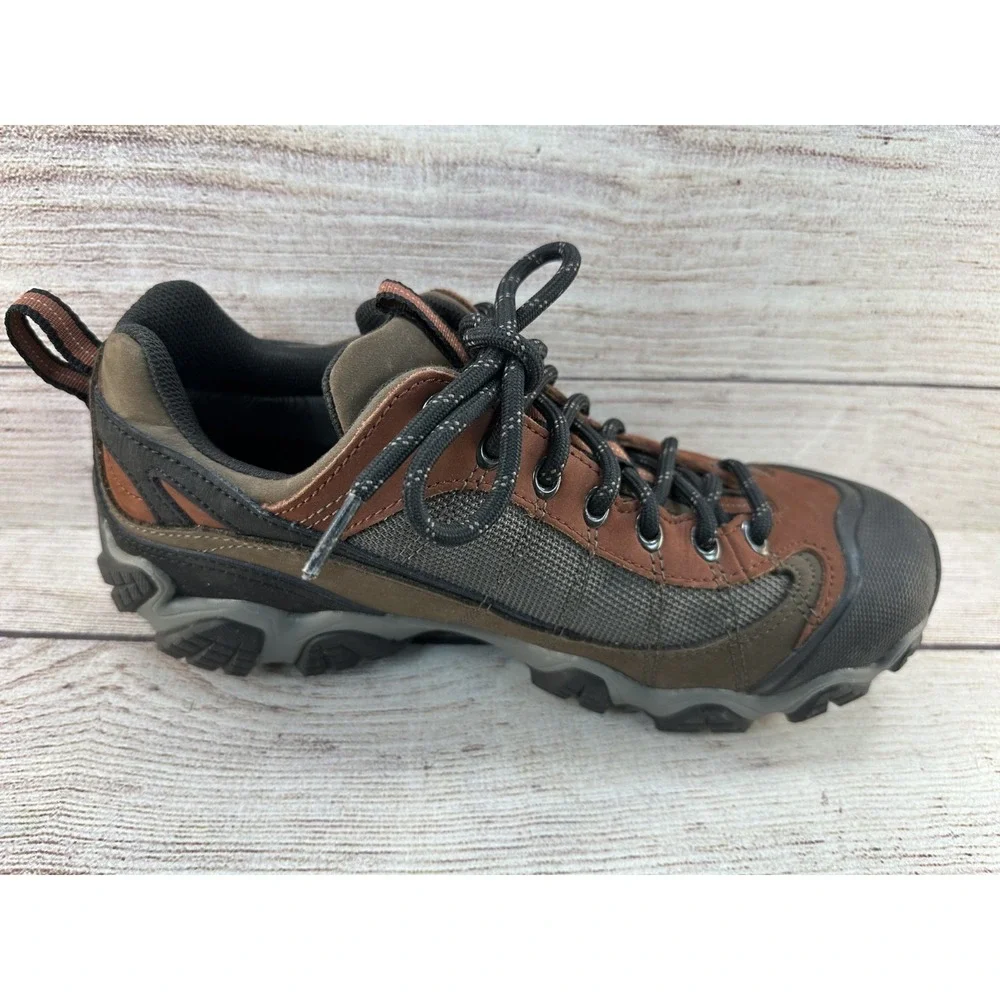 Oboz Men's Earth Firebrand II B-Dry Low Top Leather Lace Up Hiking Shoes Size 9